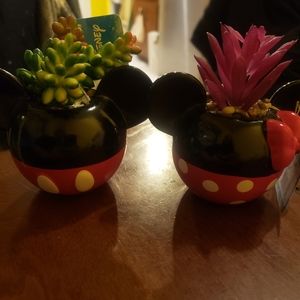 Mickey and Minnie Mouse faux